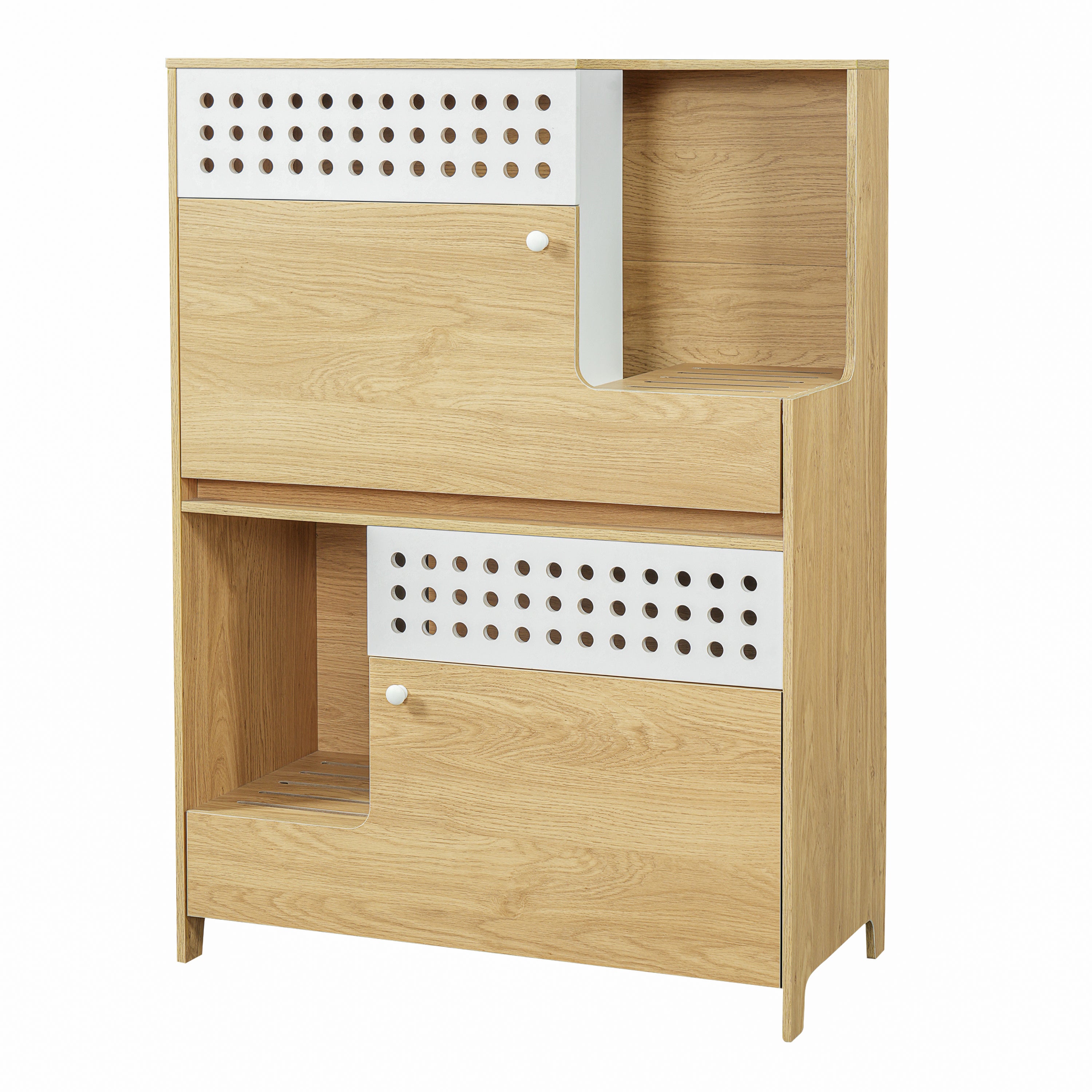 Modern 2 in 1 Cat Furniture - Litter Box Enclosure & Side Table