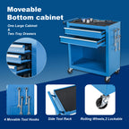 8-Drawer Rolling Tool Storage Cabinet with Detachable Top Toolbox