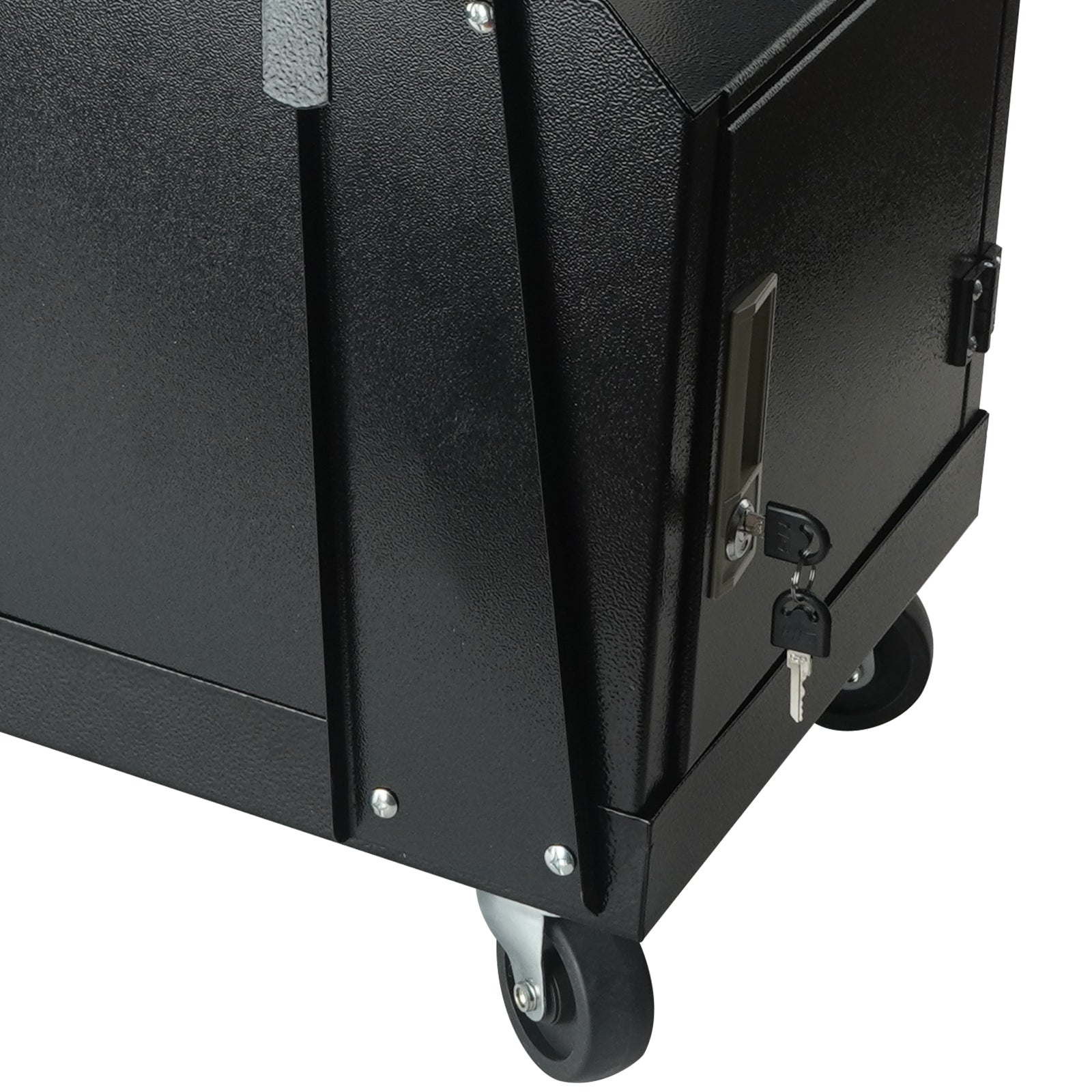 2-Tier Heavy Duty Welding Cart with Anti-Theft Lockable Cabinet