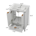 24 Inches Bathroom Vanity with Sink Combo