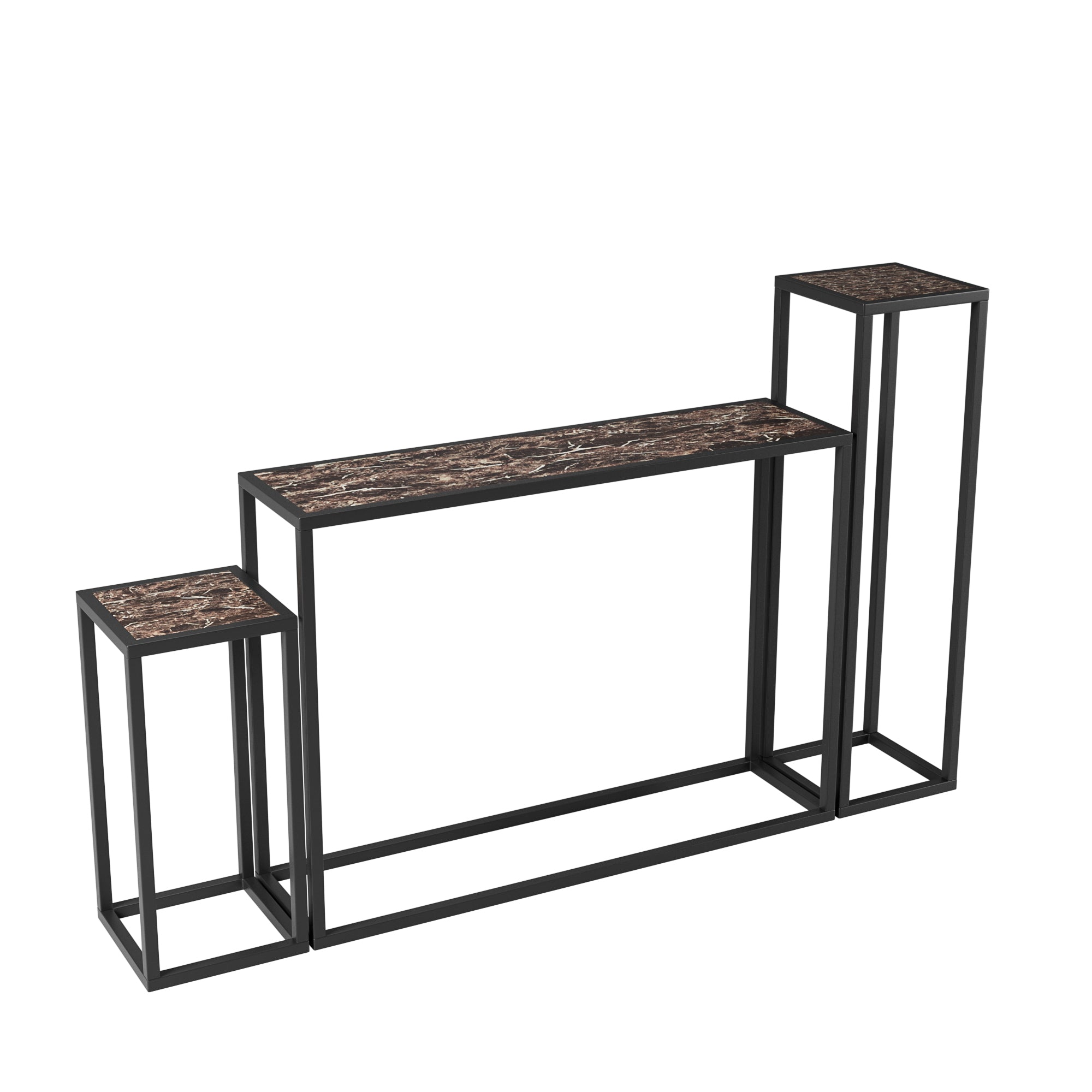 3-Piece Set of Narrow Tables