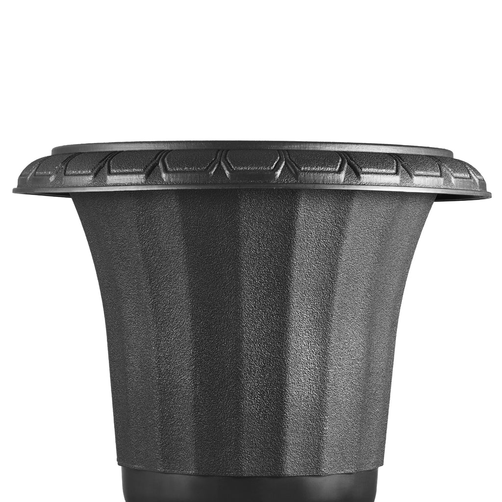 Plastic Urn Planters, 15.8 x 26.4 Inch, 2 Pack