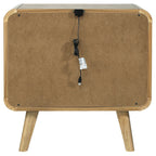 Winston Light Ash 2-Drawer Nightstand Bedside Table