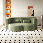 Modern Floor Sofa with 2 Pillows