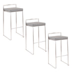 30" Contemporary Stackable Barstool Set