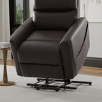 Faux Leather Power Lift Chair in Bentley