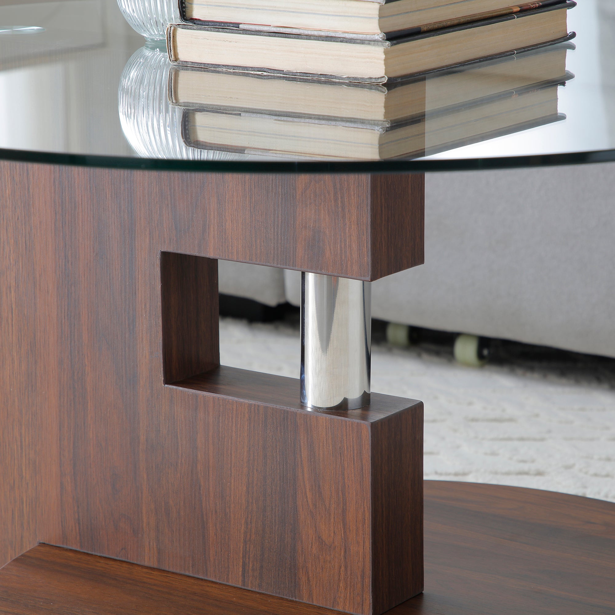 Modern and Practical Double-Layer Round Table