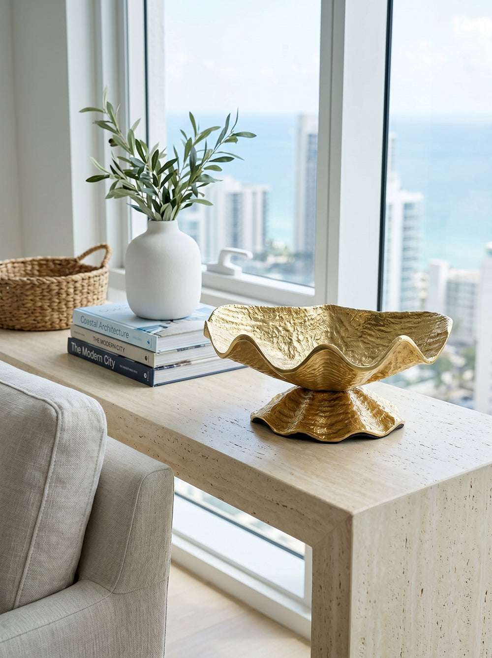 12-Inch Aluminum Footed Bowl