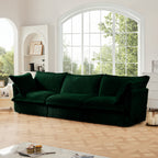 Modern 3 Seater Slipcovered Sofa Couch