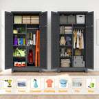 73" Tall Metal Tool Storage Cabinet