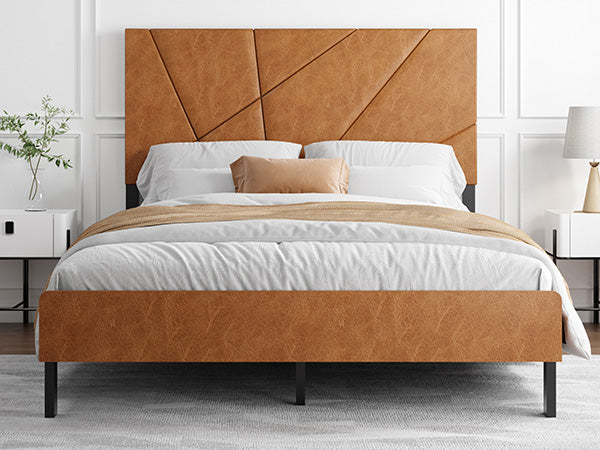 Full Size Metal Bed Frame with Under-Bed Storage