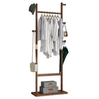 Solid Wood Coat Rack in Walnut