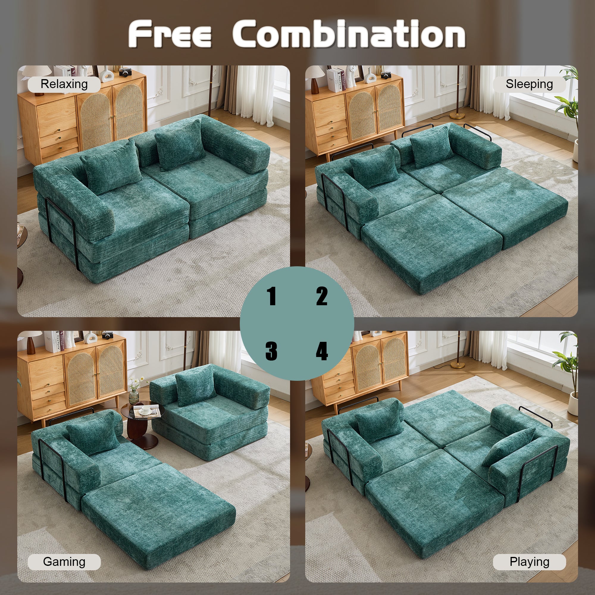 Compression Sofa: Convertible Floor Sofa Bed