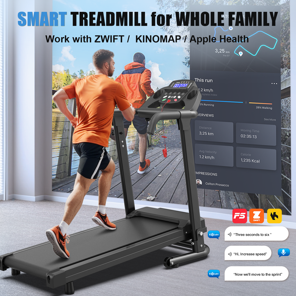 Foldable Treadmill for Home, 2.5HP Portable Treadmill
