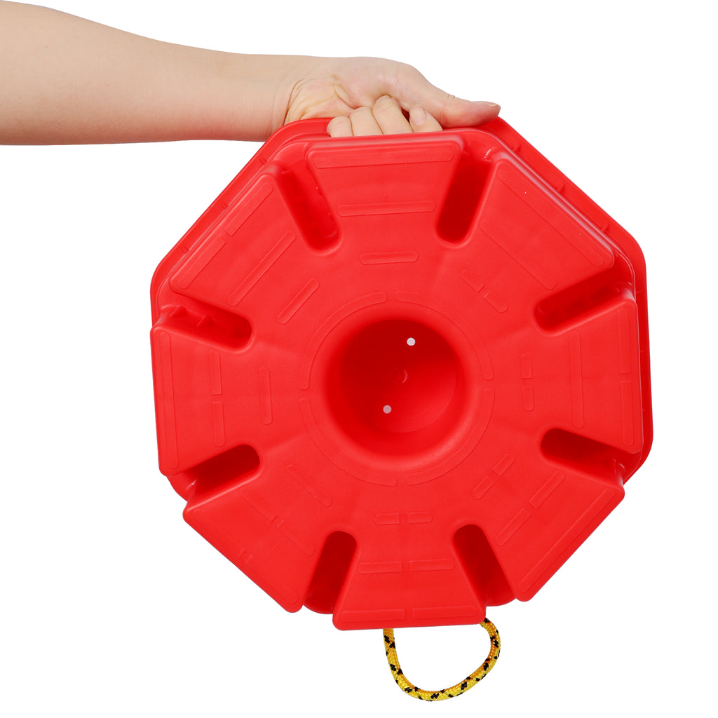 RV Jack Block 6-Inch, 2-Pack with Carry Bag and Rope, Red