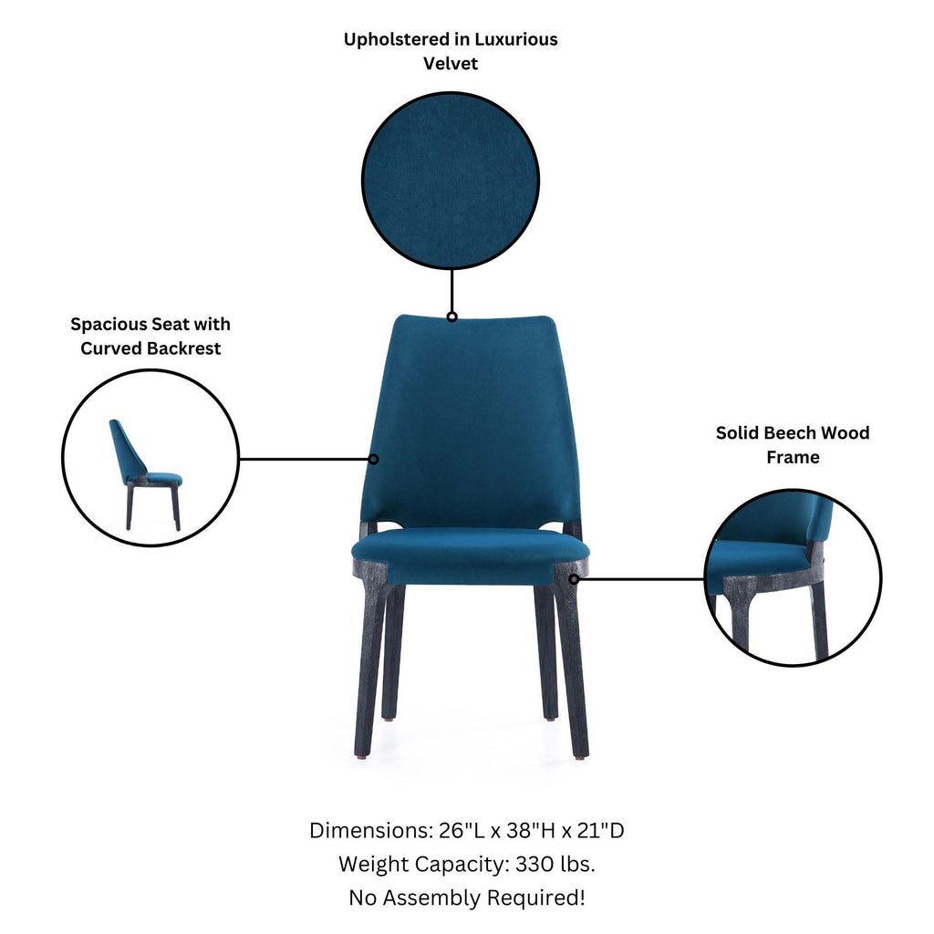 Kara Wood Upholstered Dining Chair