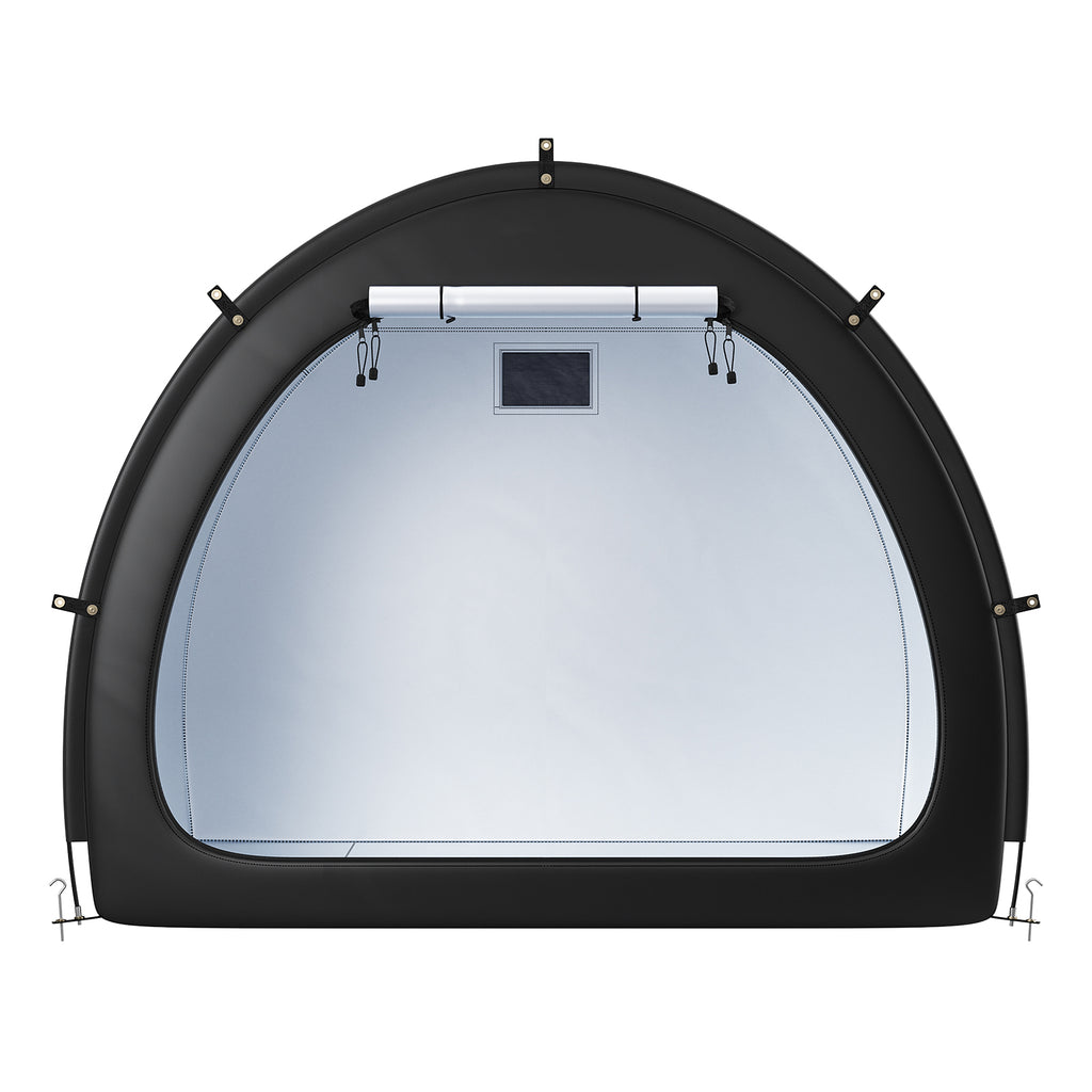Outdoor Bike Storage Tent – Fan-Shaped & Waterproof for 4 to 5 Bikes