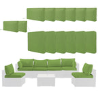 Cushion Covers for 7 Pcs Wicker Rattan Sectional Sofa
