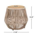 Acacia Wood Side Table