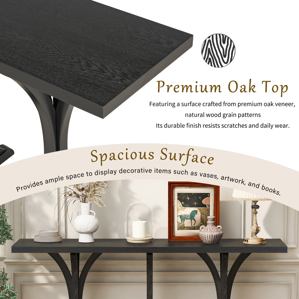 U-Style 59.8'' Wooden Console Table