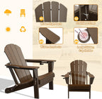 Adirondack Chairs Set of 2 - Brown