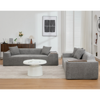 2 Piece Boucle Cloud Sofa Set