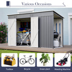 10'x4' Outdoor Metal Storage Shed