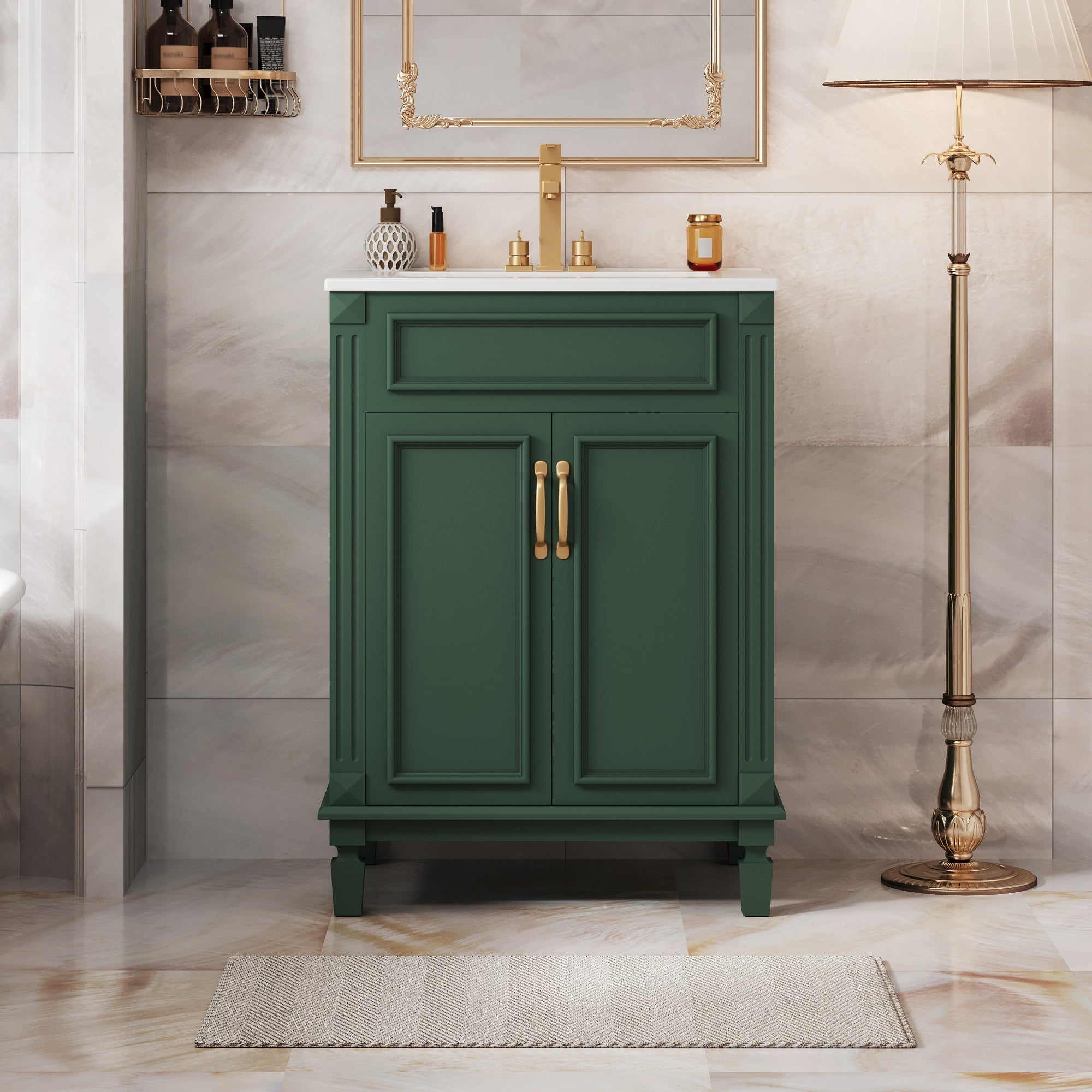 24'' Bathroom Vanity with Top Sink