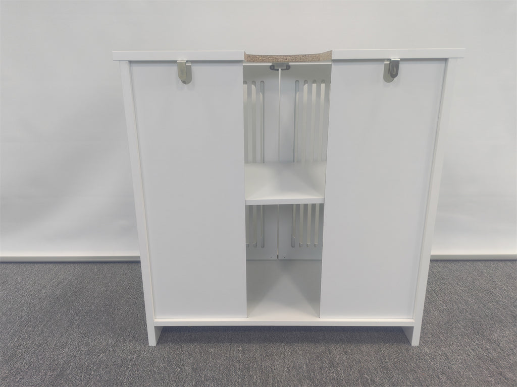 Louvered Double-Door Floor-Standing Bathroom Vanity