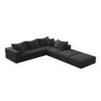 Oversized Sponge Cloud Sofa - Modern Upholstered Sectional Couch