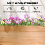 Outsunny Raised Garden Bed with Trellis