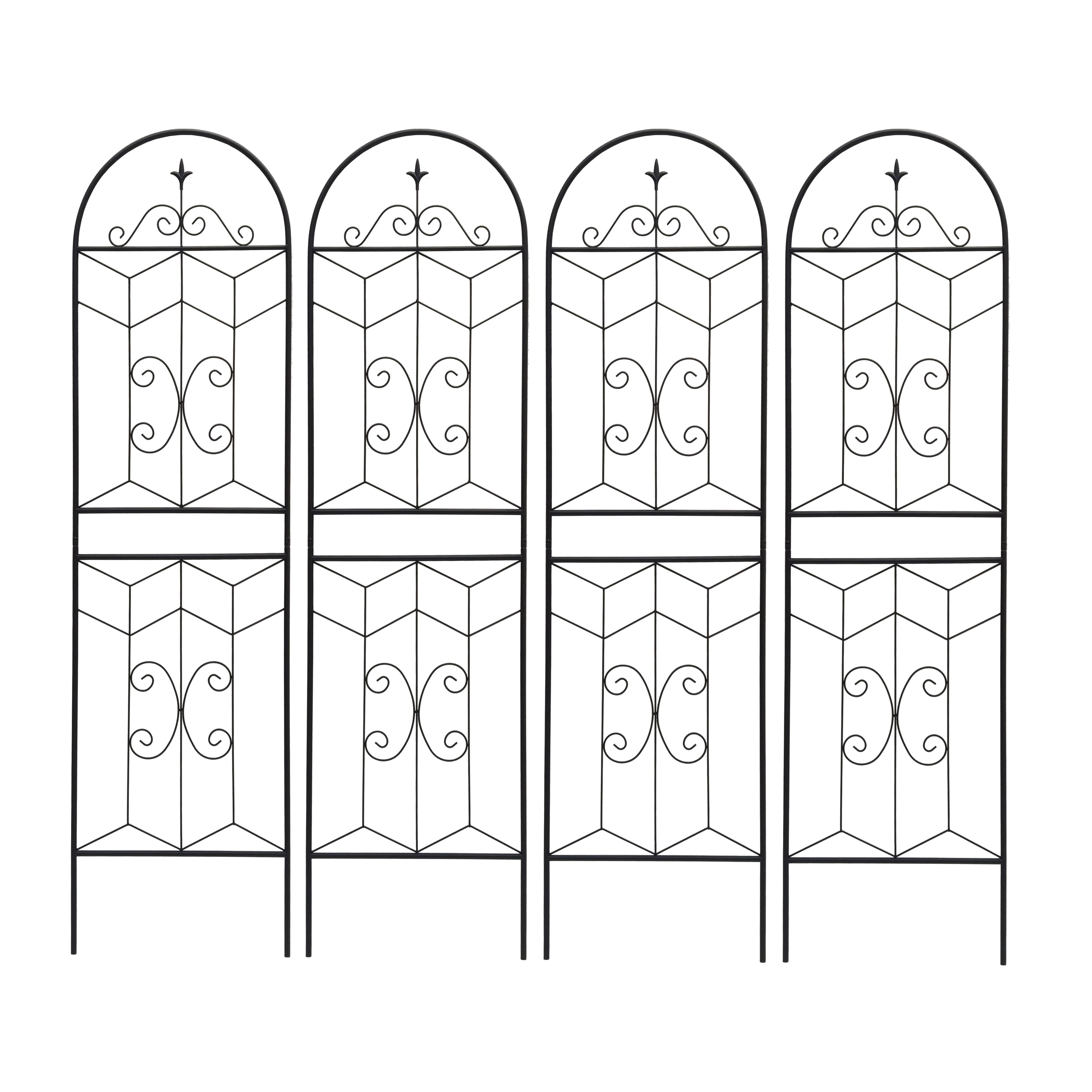 4 Pack Metal Garden Trellis