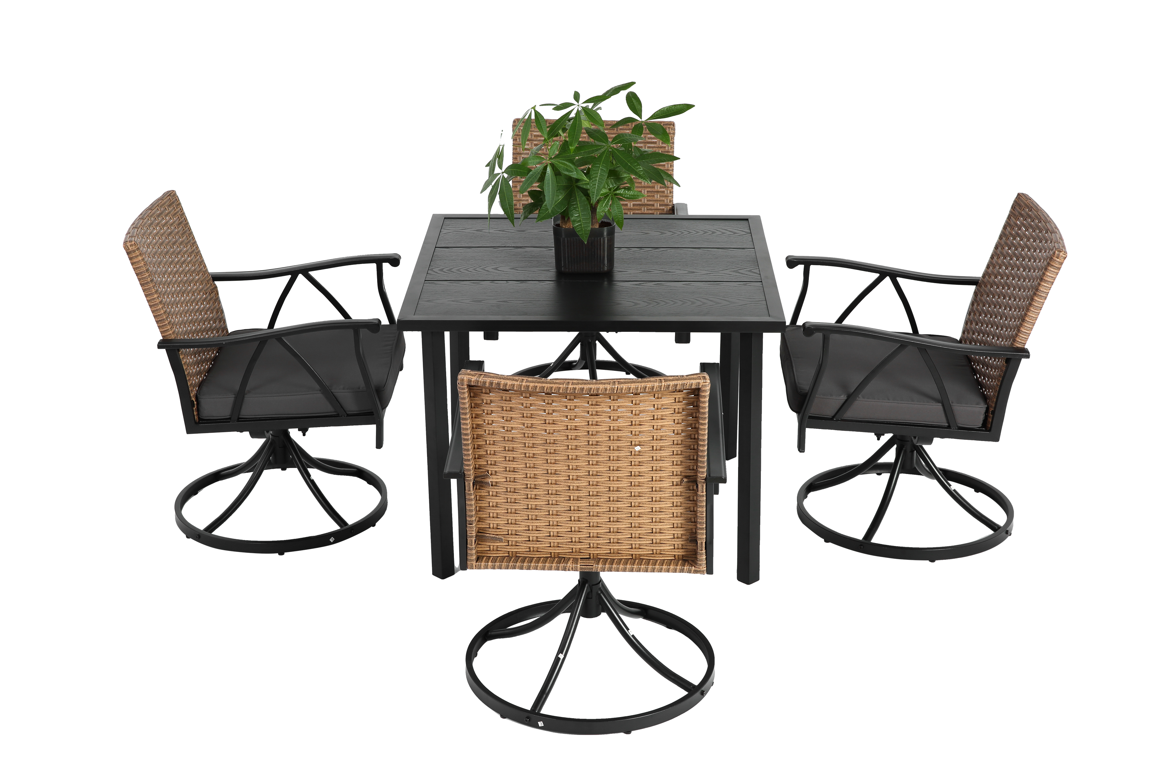 5 Piece Patio Dining Set for 4