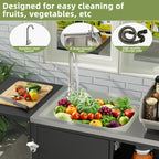 Outdoor Grill Table with Sink
