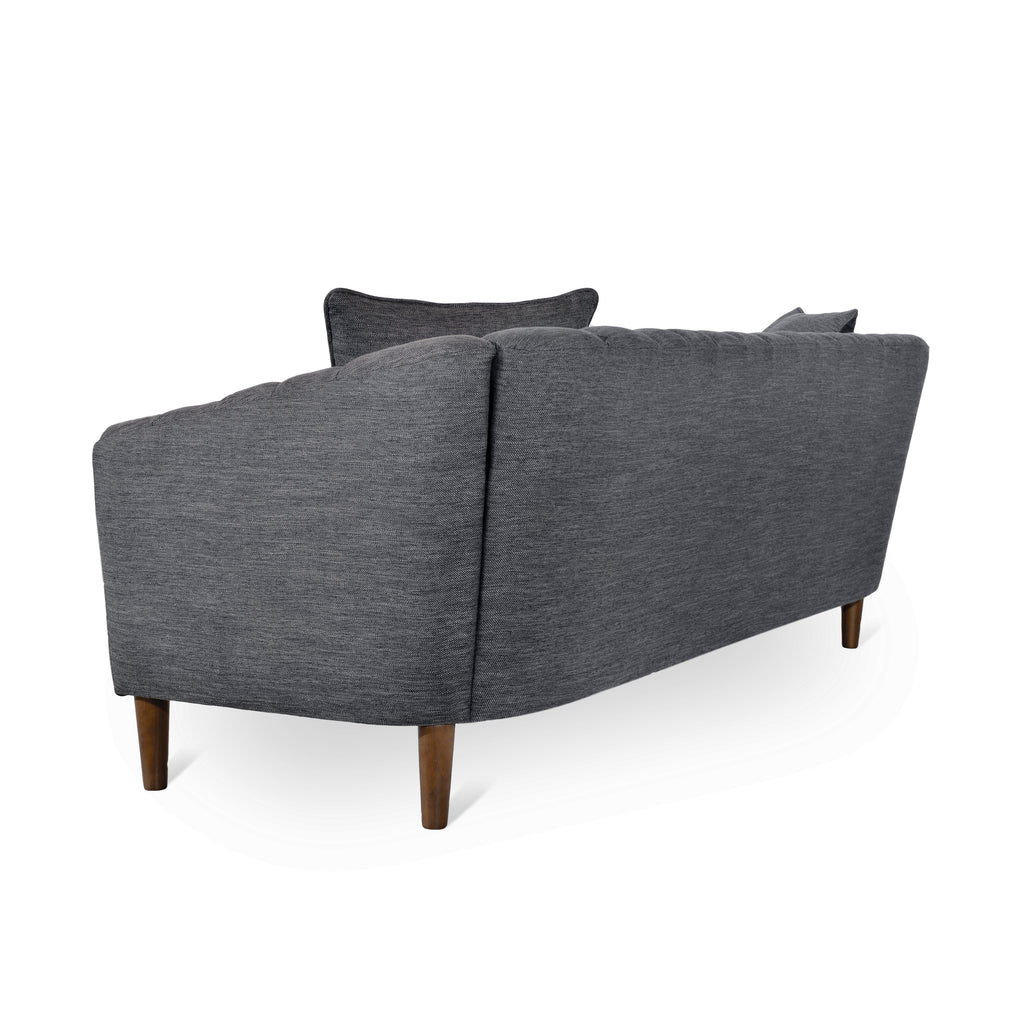 Contemporary 3-Seater Sofa with Accent Pillows
