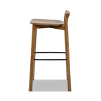 Sven 30" Modern Minimalist Low Back Wood Barstool