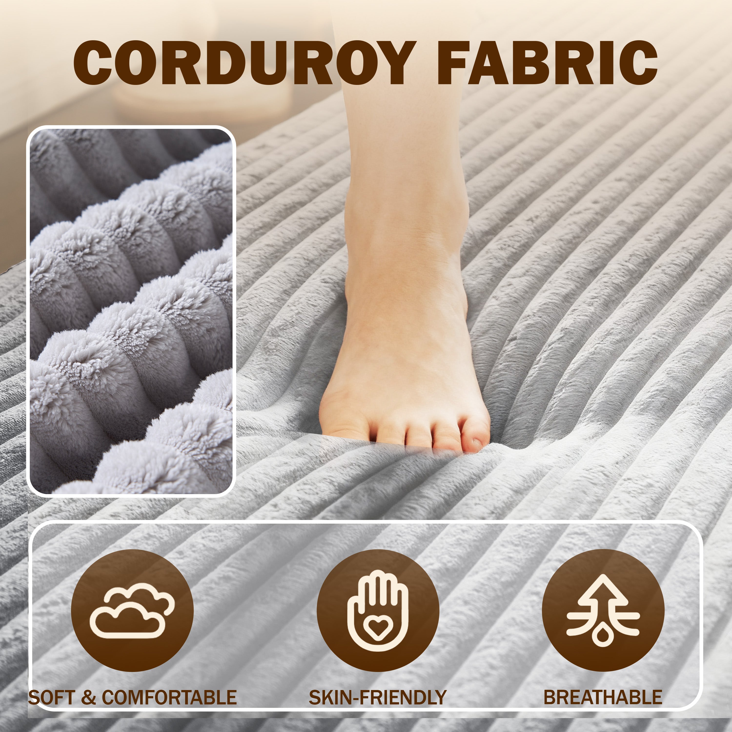 Modern Floor Sofa with Twin Size Folding Mattress