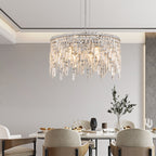 24" Luxurious Round Crystal Chandelier