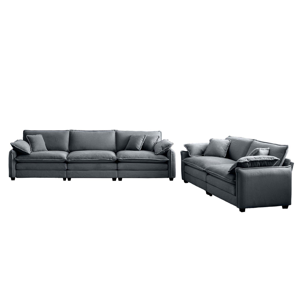 Family Sofa Set Deep Seat Sofa, Warm Sofa for Home Cinema and Living Room