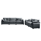 Family Sofa Set Deep Seat Sofa, Warm Sofa for Home Cinema and Living Room