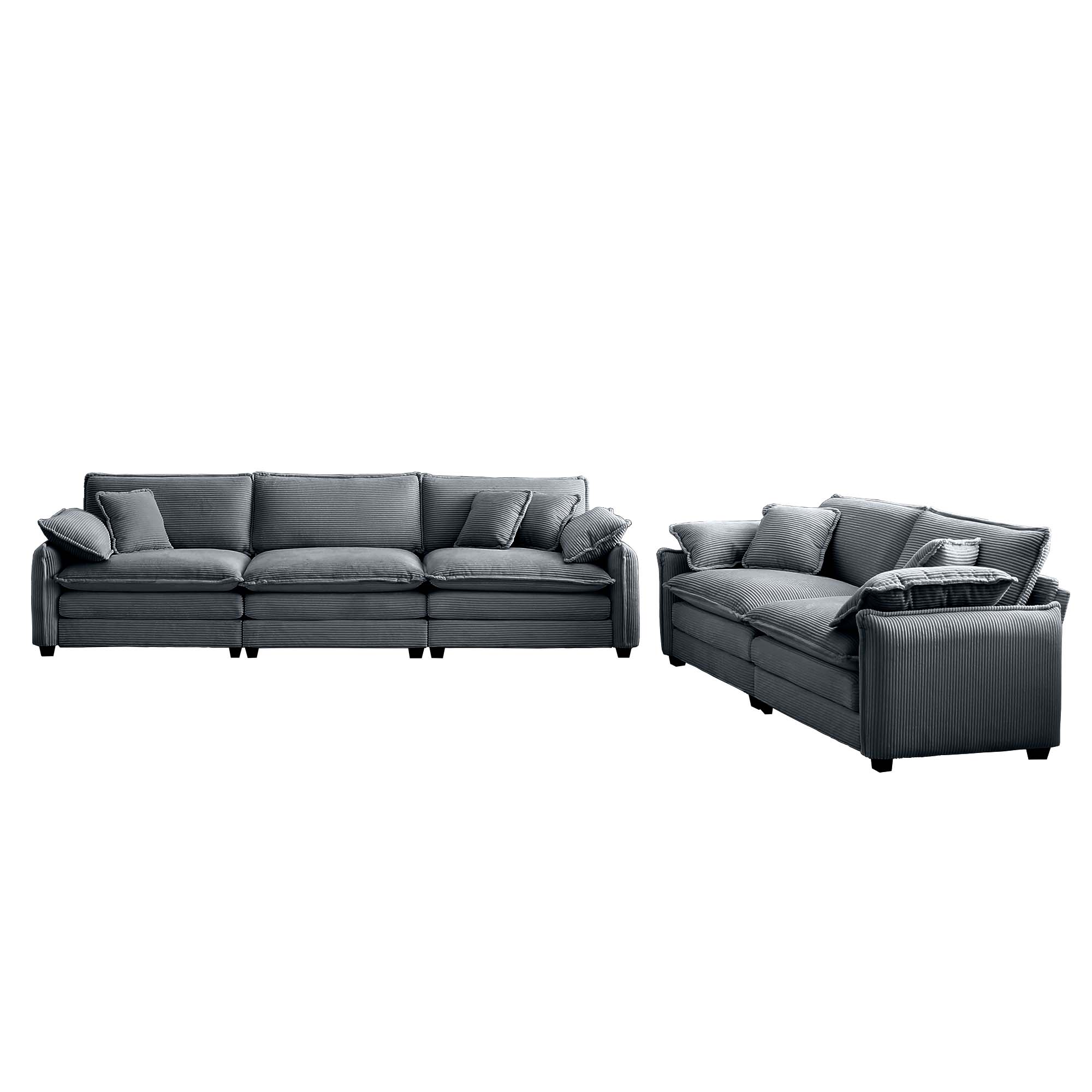 Family Sofa Set Deep Seat Sofa, Warm Sofa for Home Cinema and Living Room