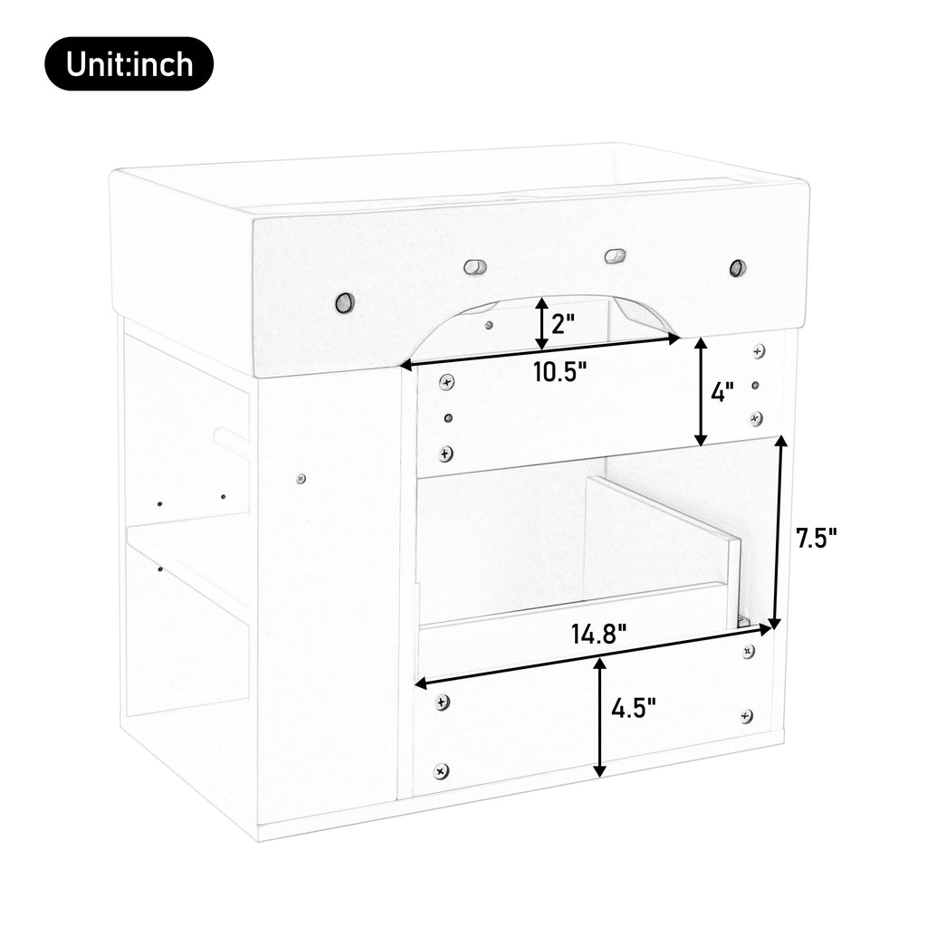 21.8 Inch Bathroom Vanity with Sink