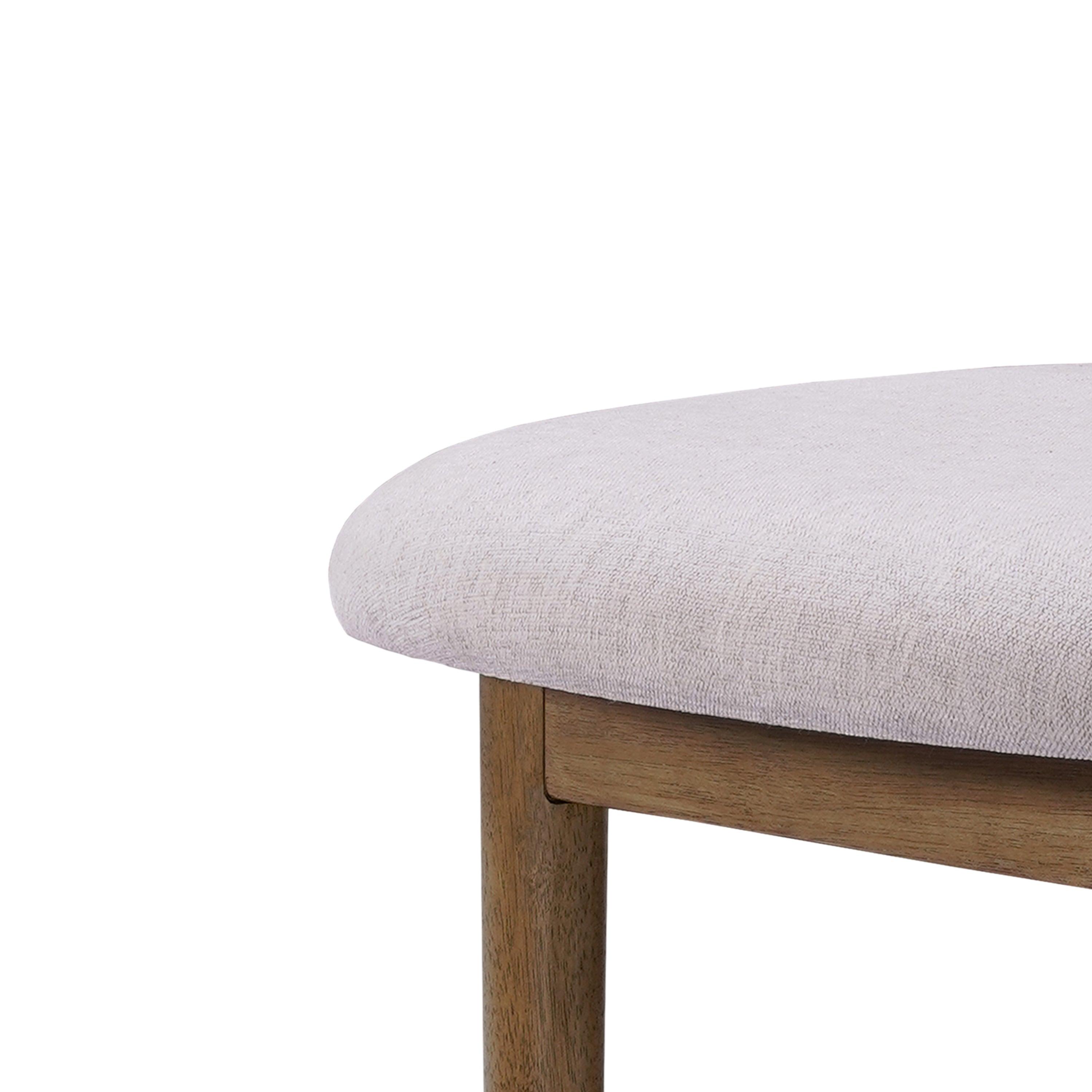 Renee Indoor Modern Split-Back Rubber Wood Counter Stool