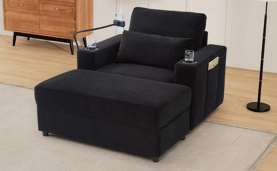 Modern Style Armchair 42.5" Chaise Lounge Sofa Couch