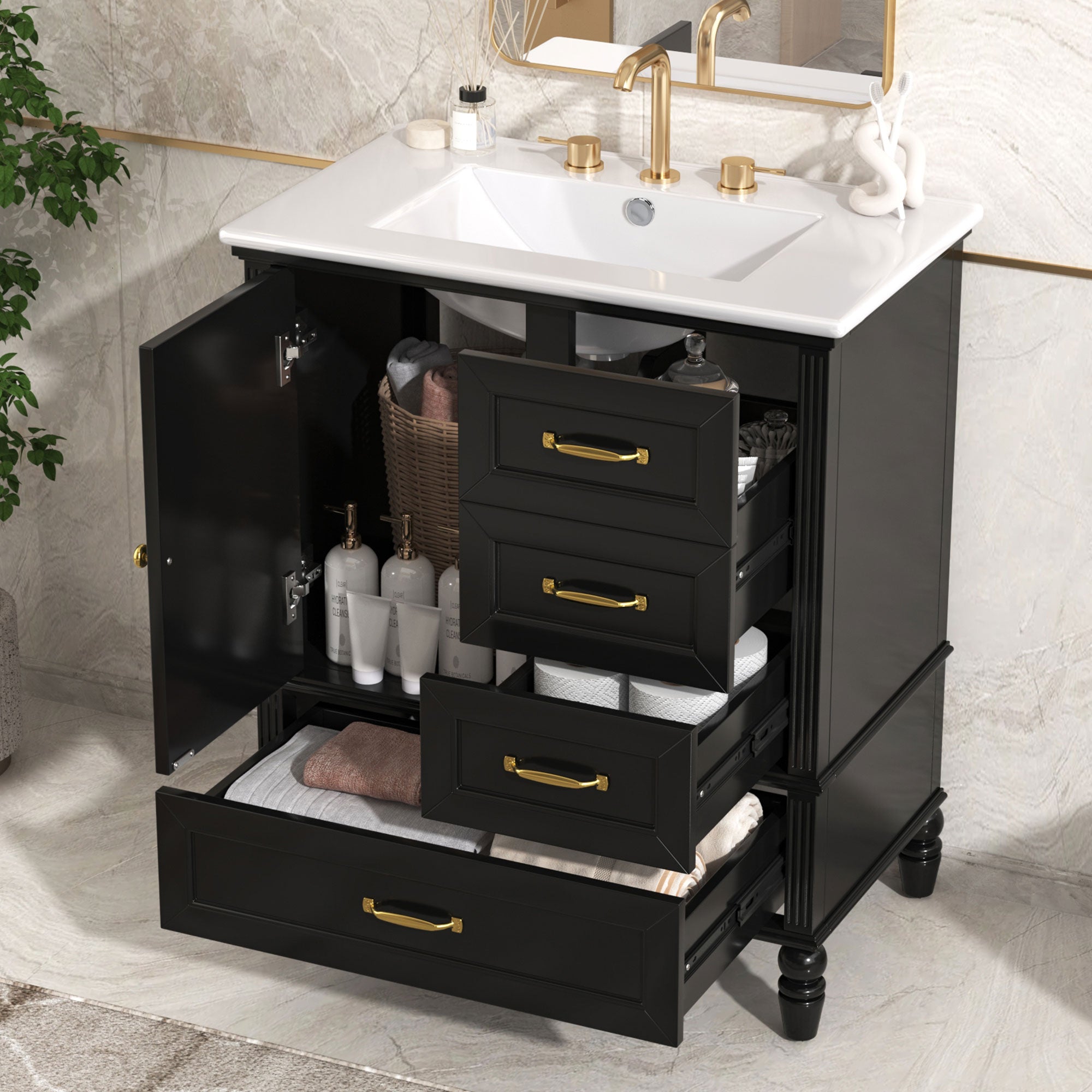 30" Bathroom Vanity with Sink
