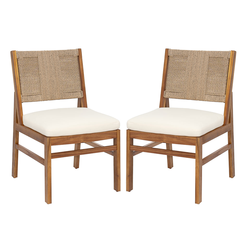 5-Piece Acacia Wood Outdoor Patio Dining Set