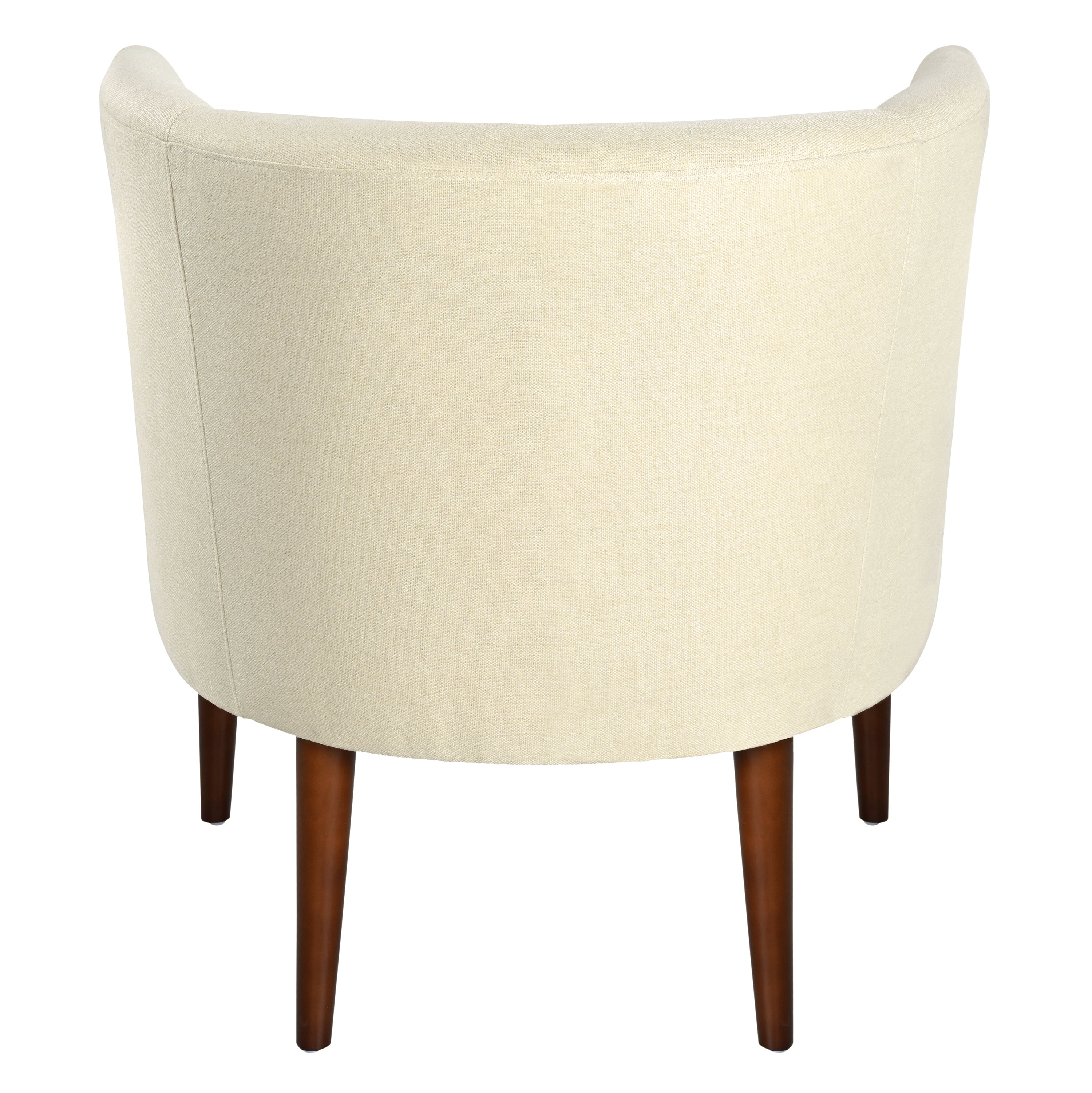 Modern Club Chair with Button-Tufted Back & Tonal Piping