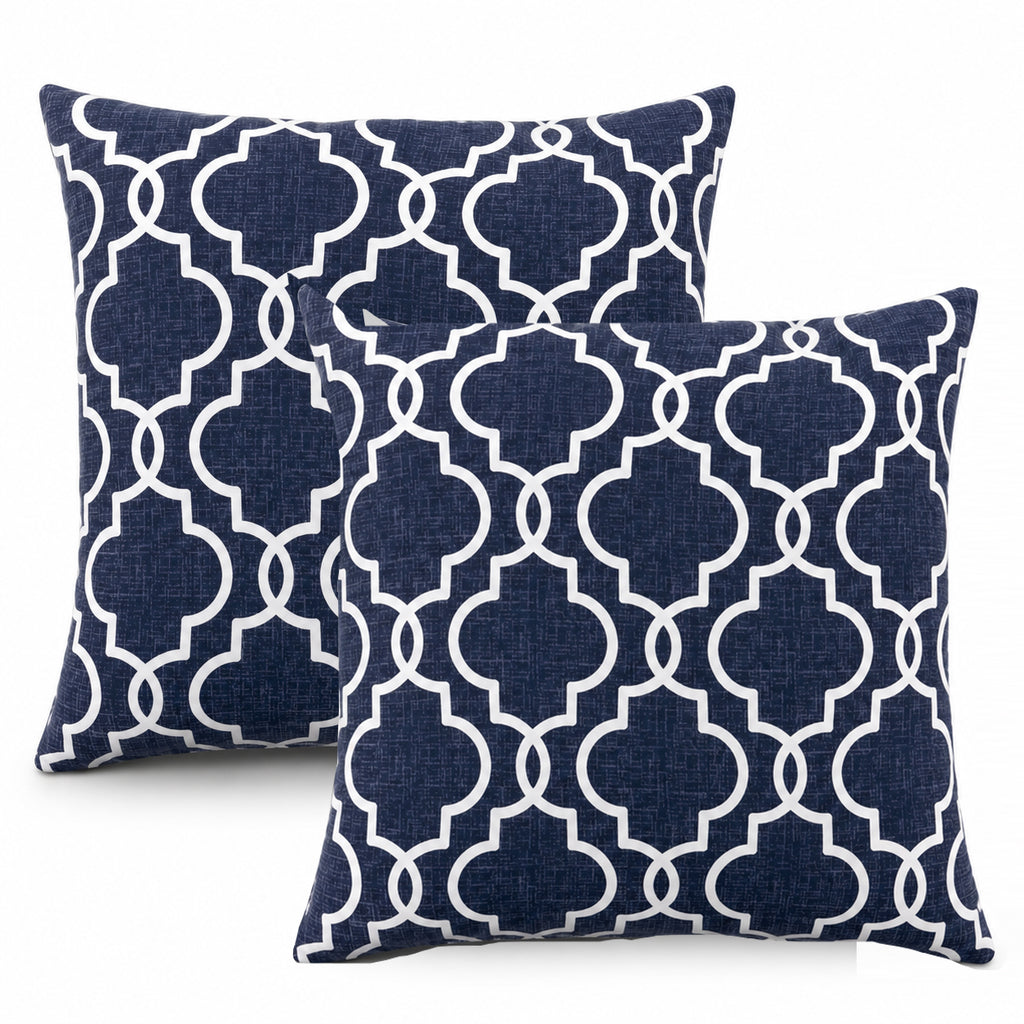 4 Pack Outdoor Lumbar Pillow Covers - 20x20 Inch