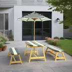 Naturally Playful Kids Picnic Table with Umbrella