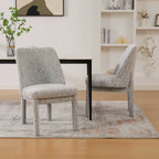 21.46" Wide Modern Minimalist Dining Chair Set Of Two